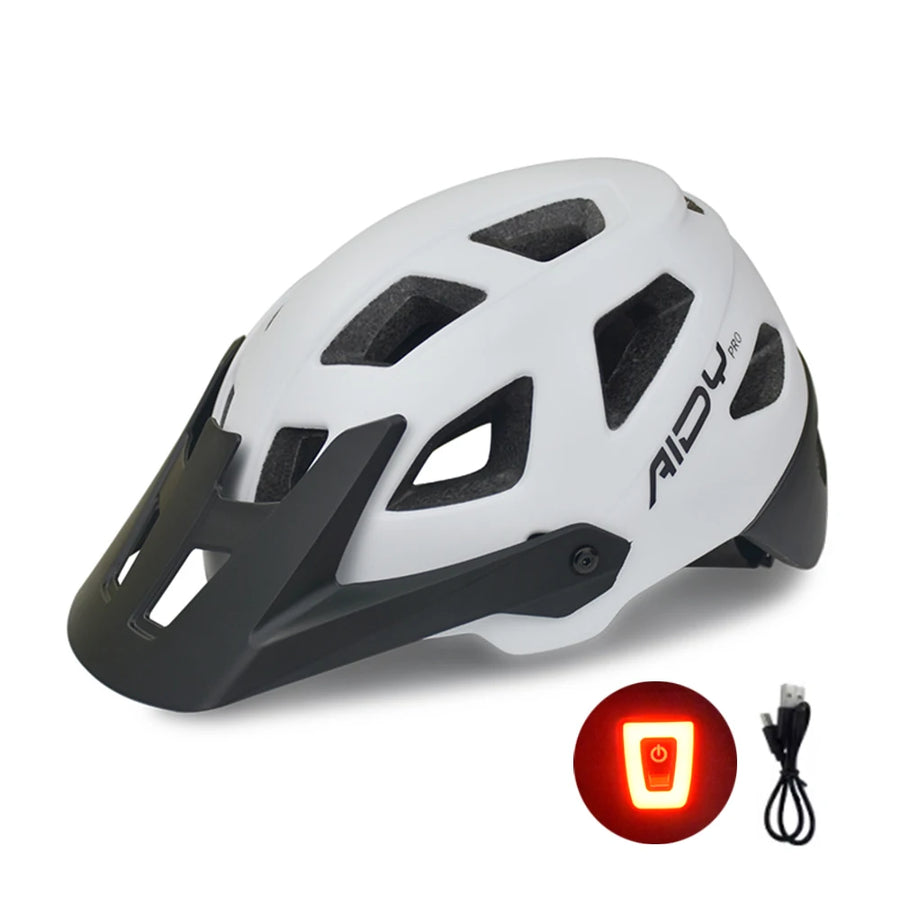 Custom MTB Bike Helmet with Rear Light & Logo | MOQ 1 pc