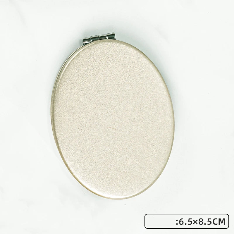 2x Magnifying Pocket Mirrors | Champagne Gold | MOQ 50