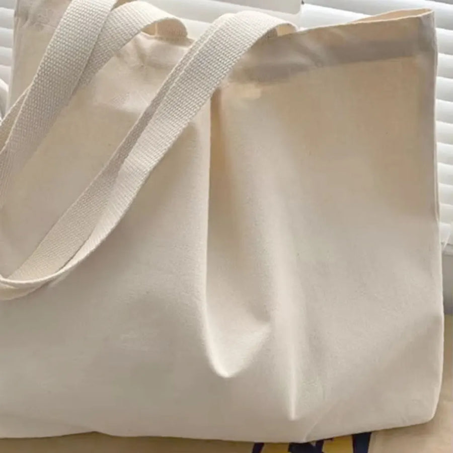 Custom Oversized Canvas Tote Bag — 100 MOQ, Embroidery, 7-Day Lead