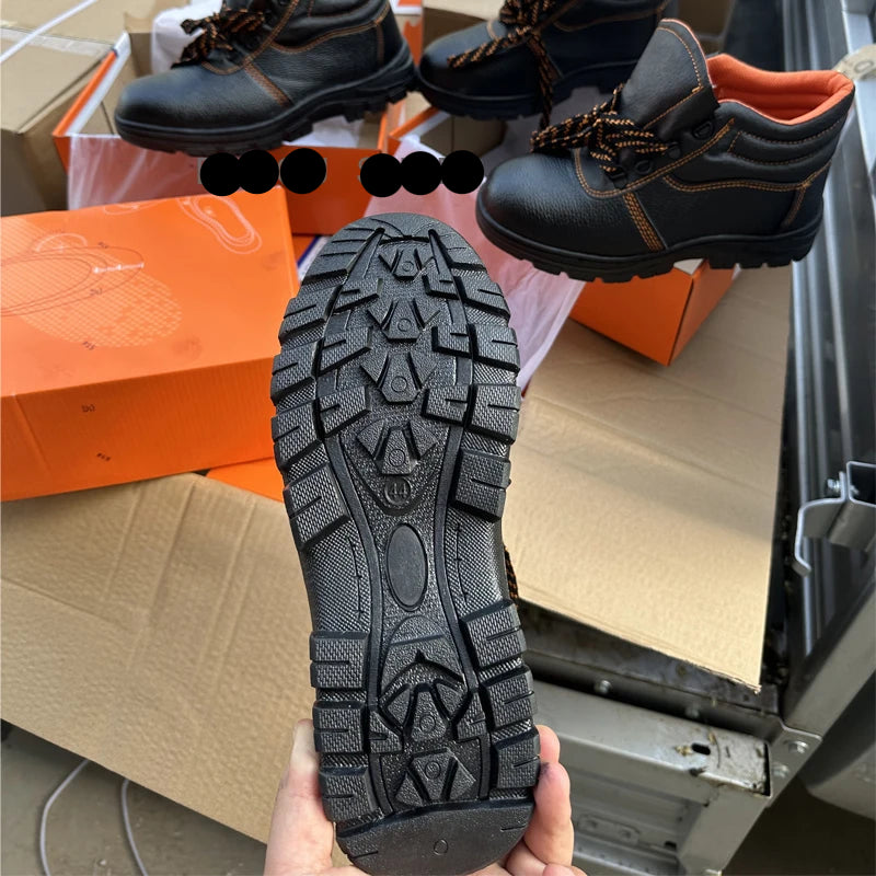 Custom CE Safety Shoes | EN ISO 20345 SB/SP1 Steel Toe & Puncture-Proof | Industrial PPE