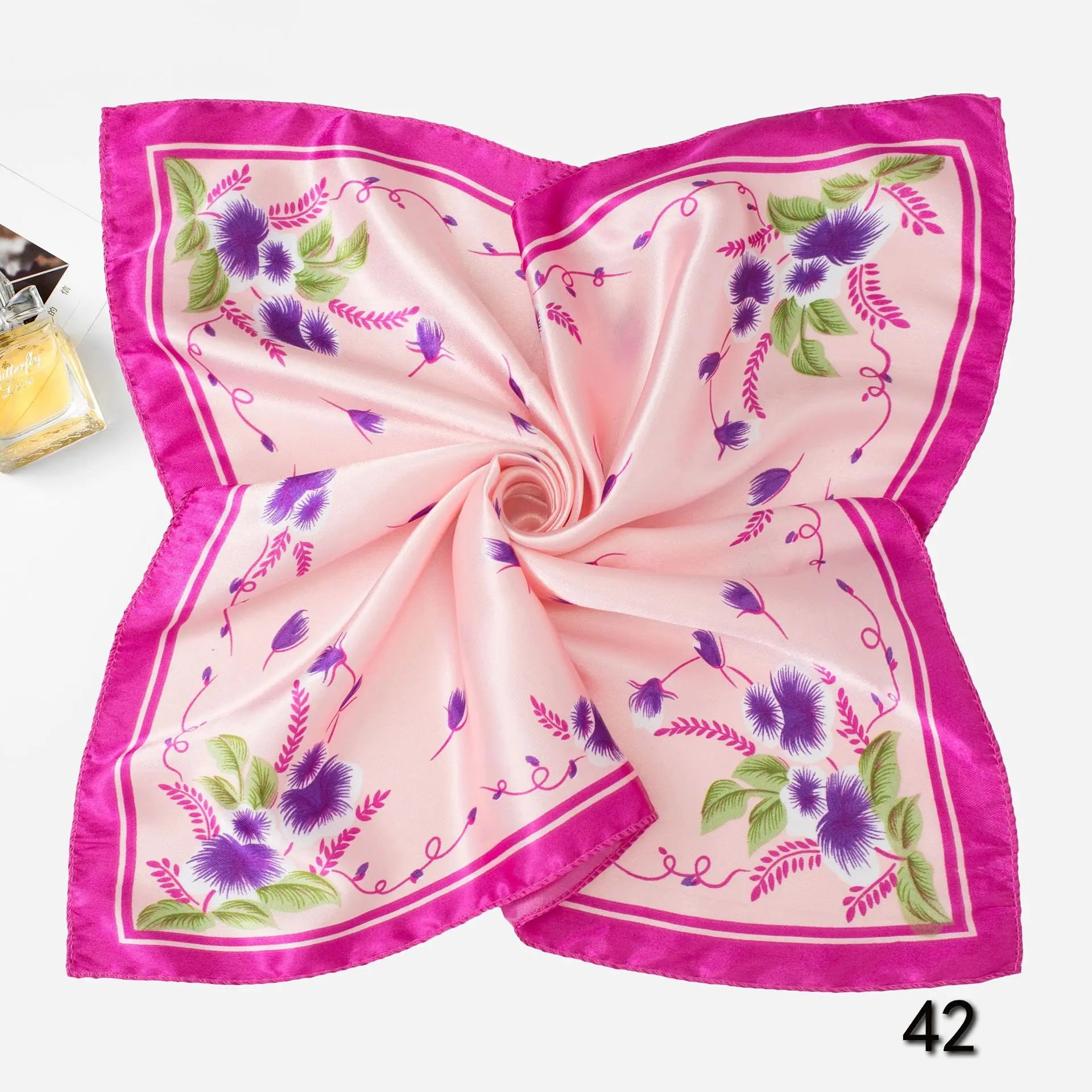 Personalized Silk Satin Scarves | 2-Piece MOQ & 3-7 Day Lead Time | 46 Colors | OEM Manufacture