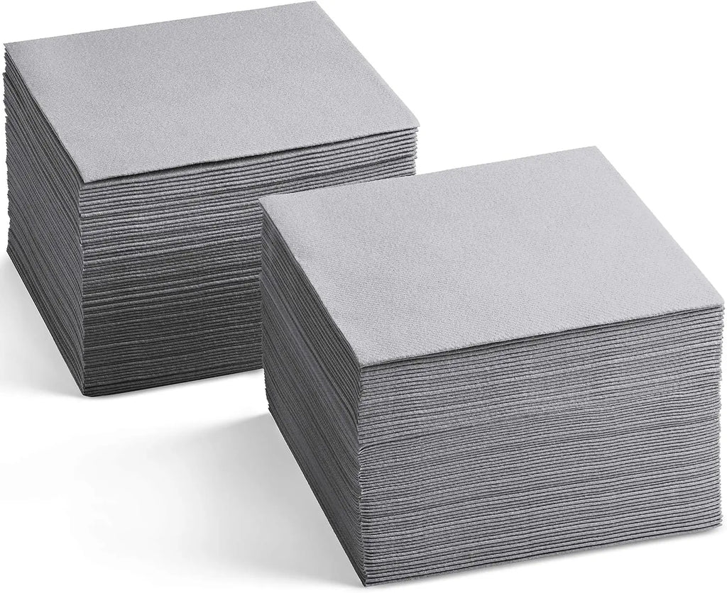 Custom Black Cocktail Napkins — FSC Certified, 500 Pcs MOQ, Wholesale