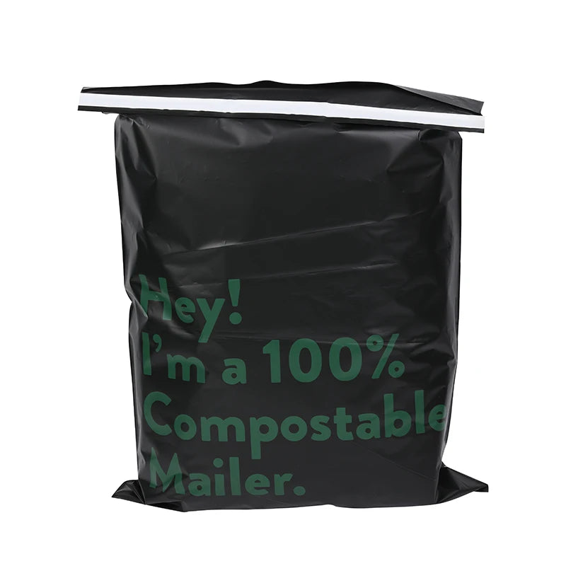 Custom Compostable Mailer Bags Wholesale | MOQ 3,000 Pcs
