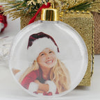 Custom Christmas Photo Baubles with Logo Wholesale | MOQ 50