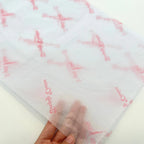 Custom Tissue Paper: 100 MOQ, 17gsm, Virgin Wood Pulp | Single-Color Logo Wrapping Paper