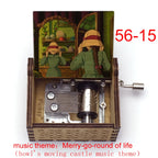 Wooden Hand-Cranked Music Box | Howl's Moving Castle | 10 MOQ | Custom