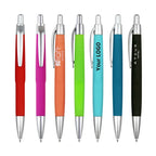 Custom Rubber Coated Pen 1.0mm | Orange Promotional Pen | 50pc MOQ