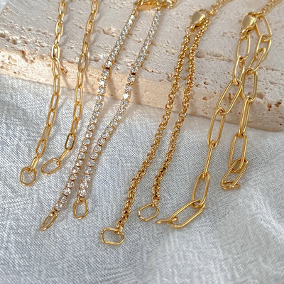 316L Stainless Steel Paperclip Chain | 14K Gold Plated | MOQ 1
