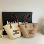 Custom Straw Paper Beach Bag with Logo | Bulk 100 Bags