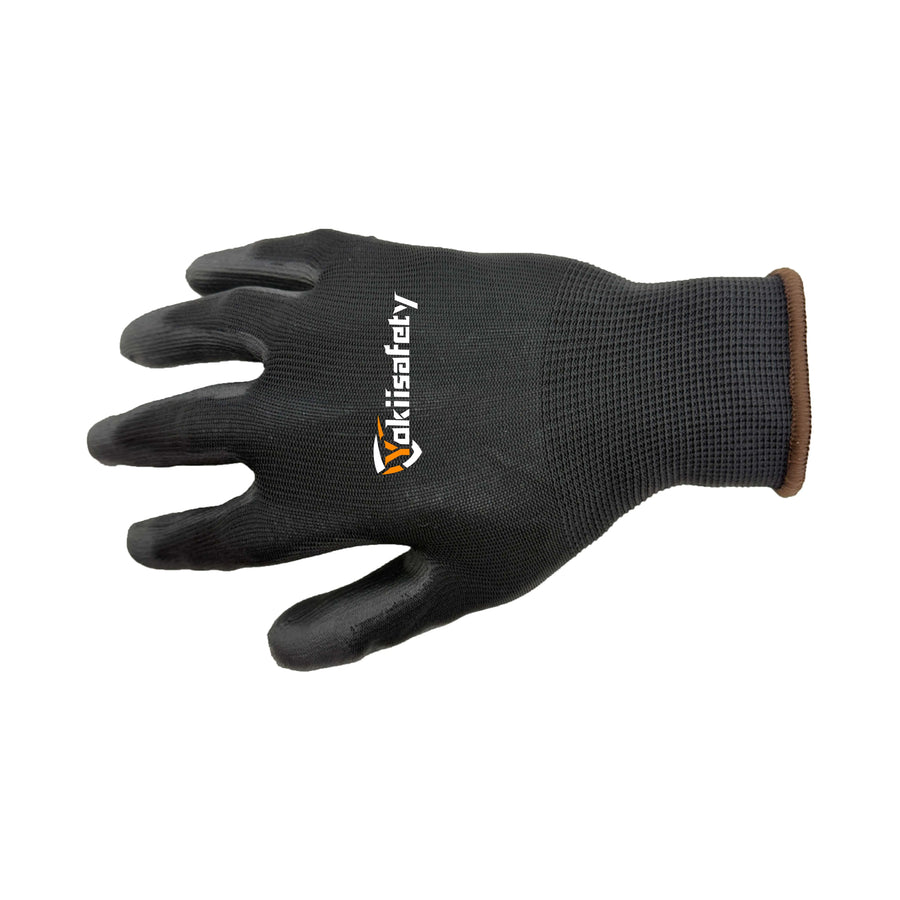 Custom 13 Gauge PU Work Gloves | 2,400 MOQ | CE Certified