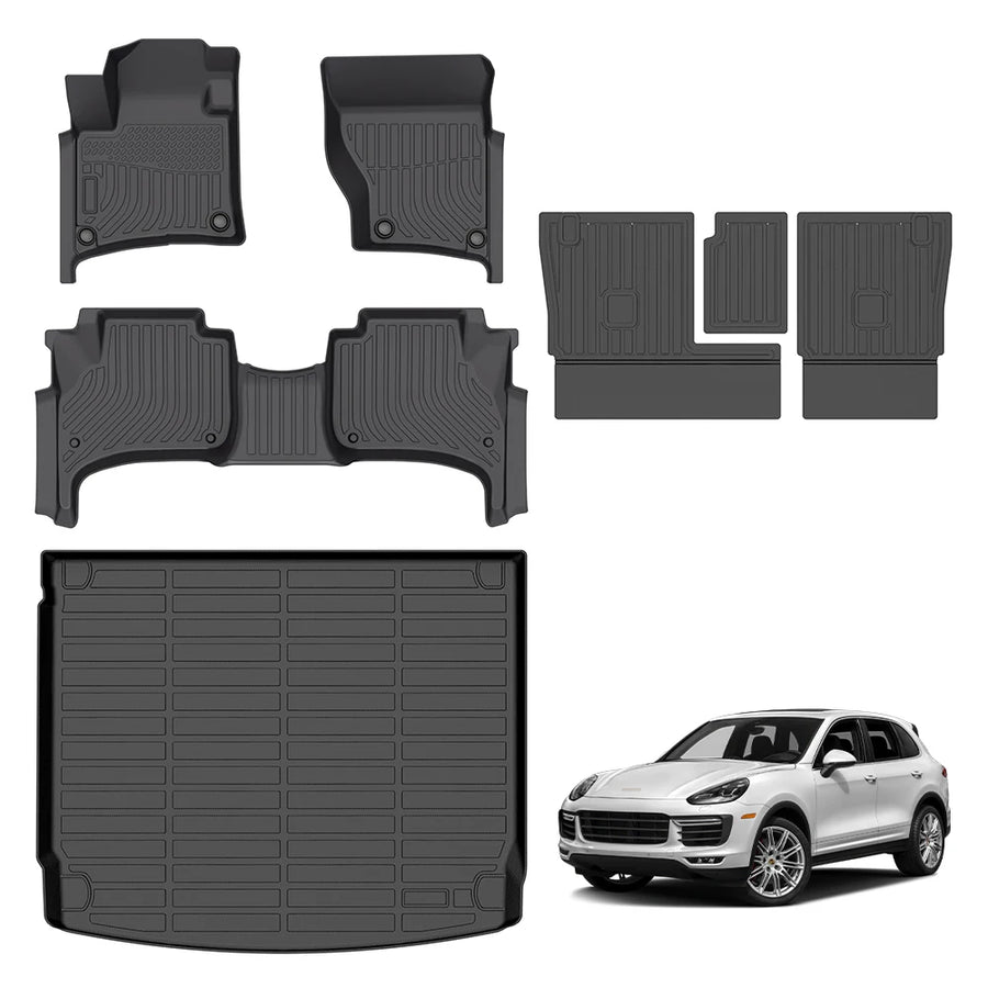 Porsche Cayenne 958 Trunk Mat 2011-2018 Custom Fit All-Weather TPE Cargo Liner