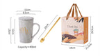 Custom Logo Ceramic Mug Gift Set with Lid & Towel | MOQ 50