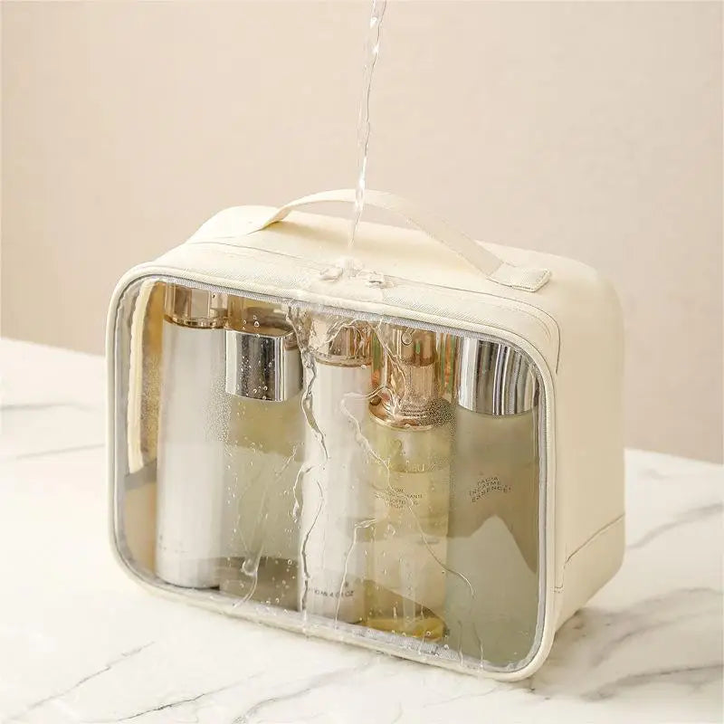 Transparent Window Cosmetic Bag | 100 MOQ | Custom Logo | 14 Day Lead