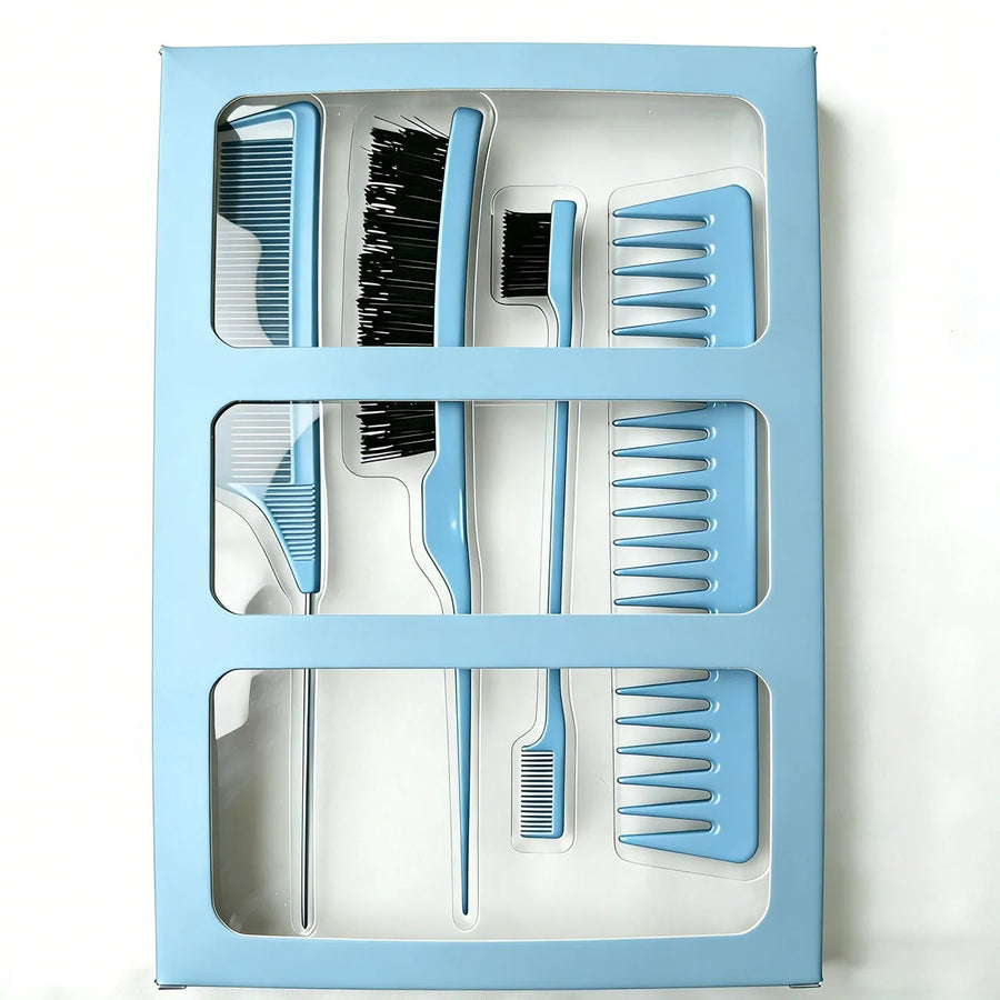 Custom 4-Piece Hair Brush Gift Set with Logo | 2,400 MOQ