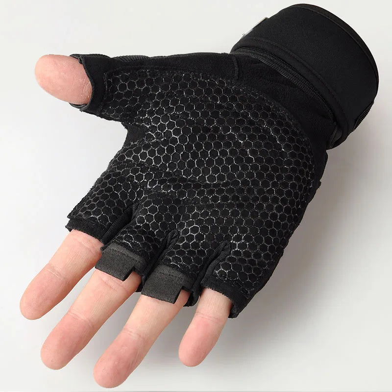 Custom Half-Finger Fitness Gloves with Logo | MOQ 100 Pairs