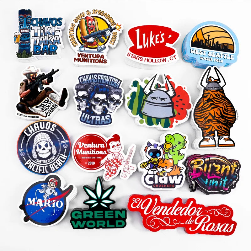 Custom Waterproof Vinyl Stickers | Free Proofing | Die Cut | 200 MOQ | Gloss/Matte