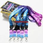 Custom Printed VIP Laminated Name Badges – Personalized ID Badges With Logo and Lanyard