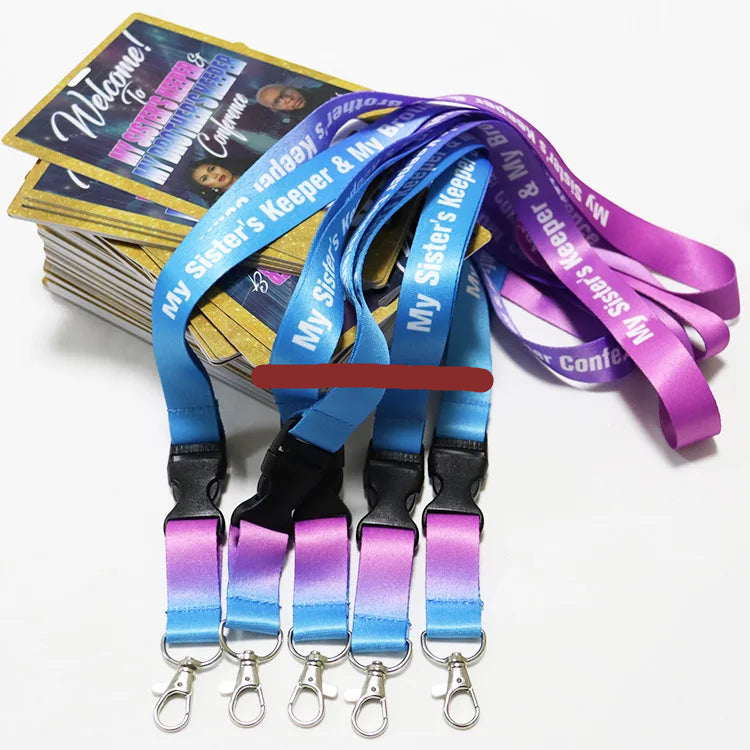 Custom Printed VIP Laminated Name Badges – Personalized ID Badges With Logo and Lanyard