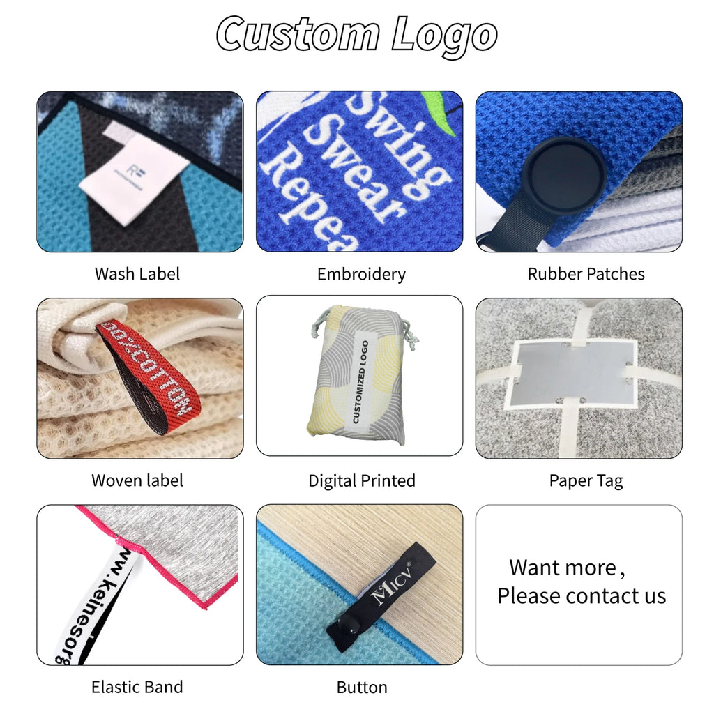 Custom logo Waffle Kitchen Hand Towels Dish Cloth Highly Absorbent Cleaning Drying Dishes Tea Towel Extra Soft