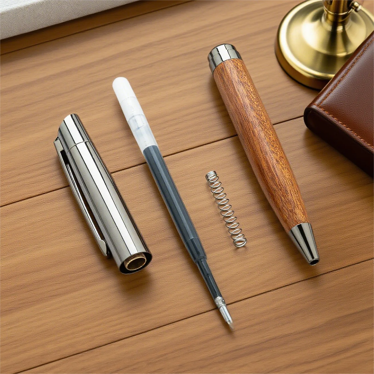 Custom Wooden Ballpoint Pens with Logo | Eco-Friendly Promotional