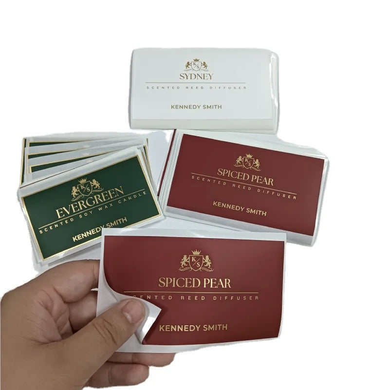 Custom Waterproof Vinyl Roll Labels with Logo | MOQ 100