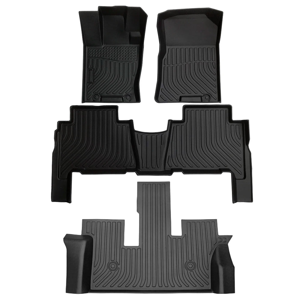 What floor mats fit Kia Mohave Borrego and still look clean day to day?-Custom Fit TPE Floor Mats for Kia Mohave Borrego 2009-2024