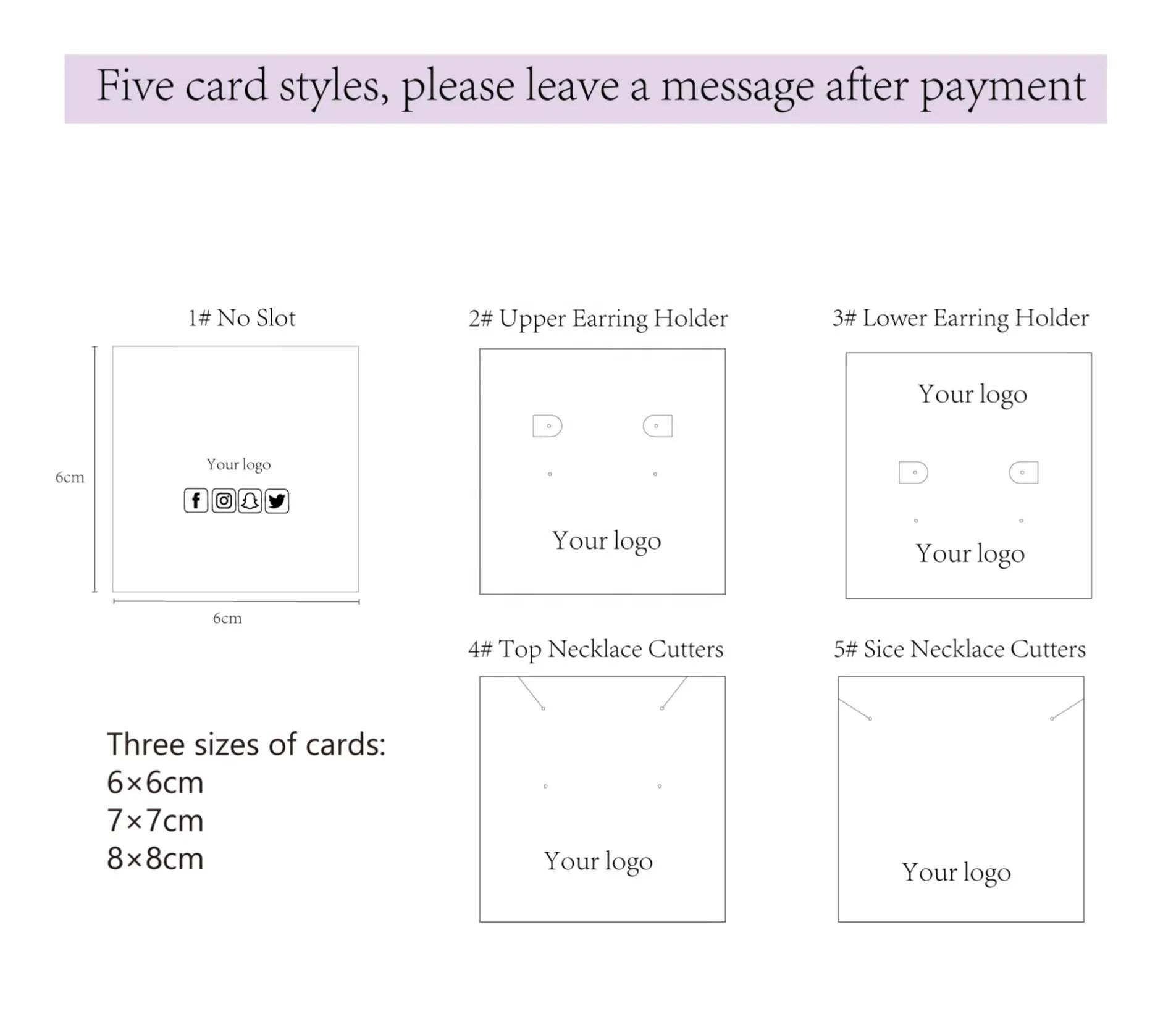 Custom Jewelry Packaging Cards | 400gsm | MOQ 100 | 15-Day Lead Time