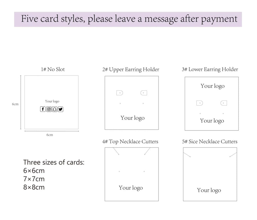 Custom Jewelry Packaging Cards | 400gsm | MOQ 100 | 15-Day Lead Time