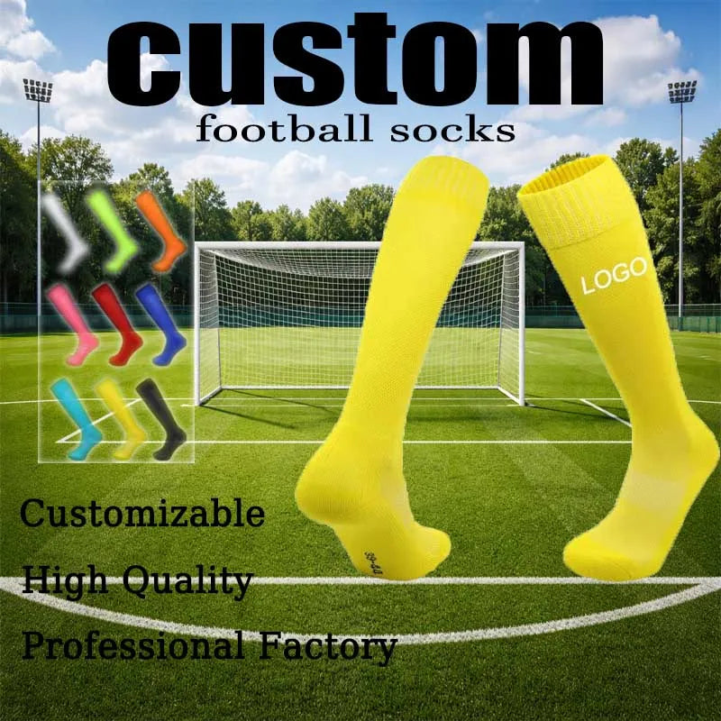 Custom Knee-High Soccer Socks | Anti-Slip & Breathable | 7-Day Sample Lead Time | Team Training