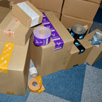 Custom Reinforced Kraft Packing Tape with Logo | 500 MOQ, Fiberglass, High Strength