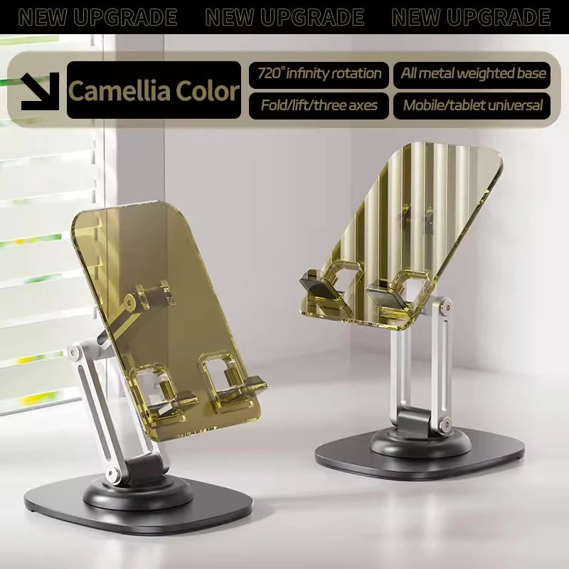 Custom Foldable Universal Tablet Stand – Adjustable Height Lifting Acrylic Desk Holder with Custom Printed Logo & Customizable Packaging