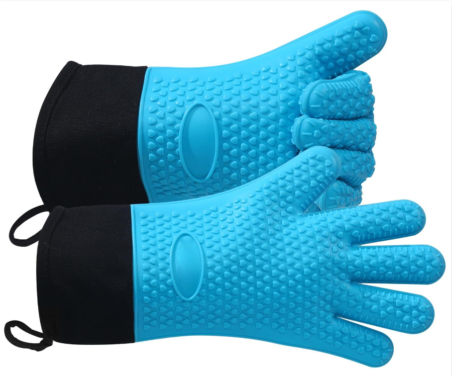 Heat Resistant Silicone Oven Mitts | Food Grade BBQ Gloves
