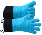 Heat Resistant Silicone Oven Mitts | Food Grade BBQ Gloves