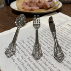 304 Stainless Flatware Sets | Carved European Design
