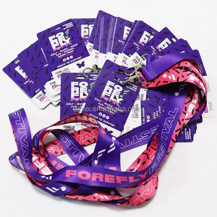 Custom Event Lanyard | Full Color | Free Logo | 50 MOQ | Conferences & Trade Shows