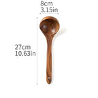 Acacia Teak Wood Utensil Set 9-Piece | Non-Stick | 1 MOQ | Custom Logo