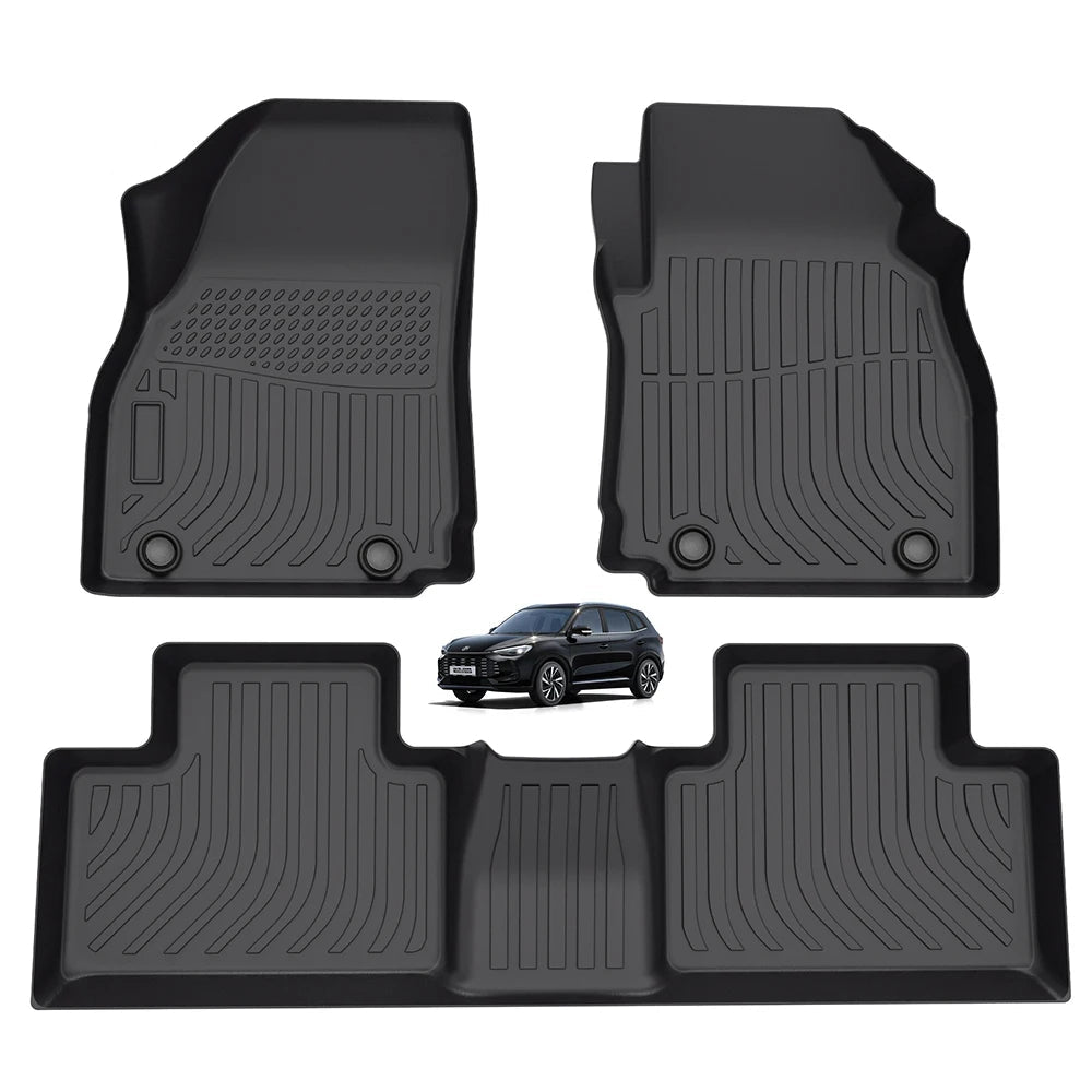 Custom Fit All Weather 3D TPE Floor Mats for MG ZS Hybrid 2025 Right Hand Drive