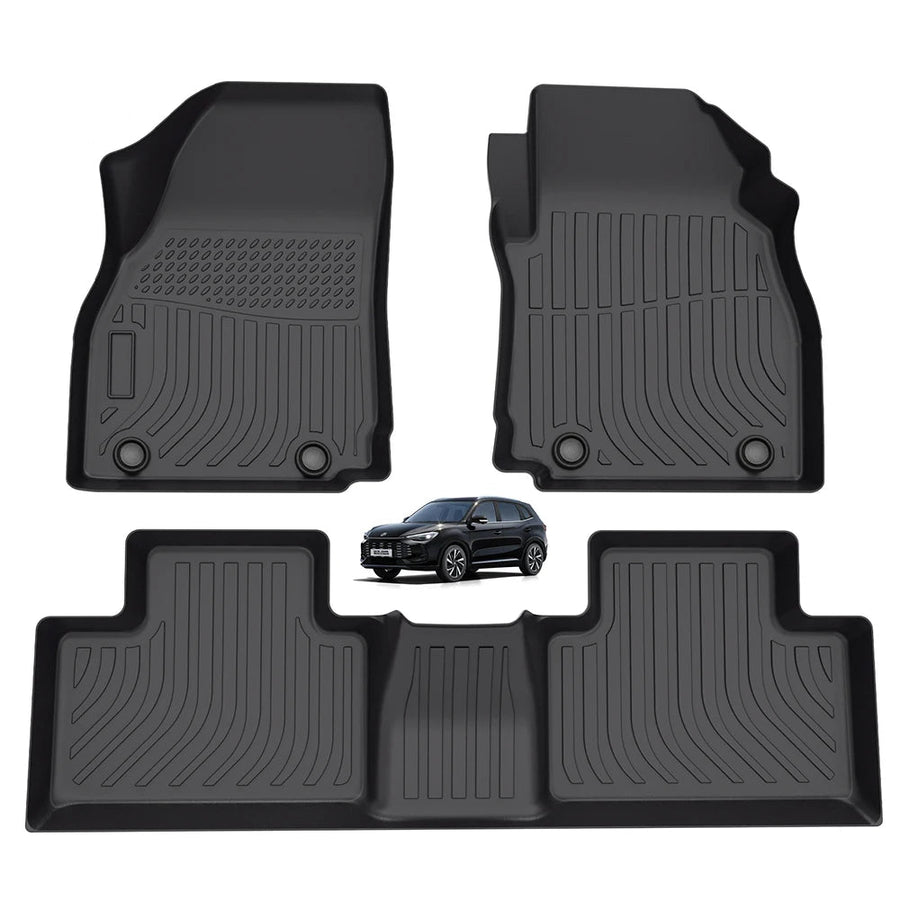 Custom Fit All Weather 3D TPE Floor Mats for MG ZS Hybrid 2025 Right Hand Drive