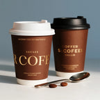 Wholesale Disposable Double Wall Paper Coffee Cup with Lids