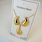 Custom 18K Gold Plated Stainless Steel Jewelry Set | MOQ 2