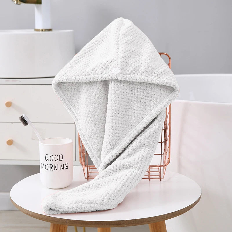Microfiber Hair Towel 25x65cm | Fast Drying Turban Wrap | Bulk Custom Logo