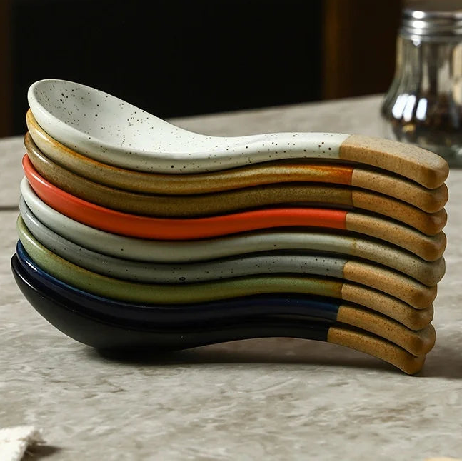 Custom Porcelain Spoons: 30mL, 3mm, BSCI/FDA | Japandi Tableware for Restaurants & Hotels