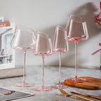 Pink Champagne Glasses | Flamingo Style Wine Goblets