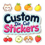 Custom Vinyl Sticker | Waterproof | Die-Cut | Matte/Glossy | 1 MOQ | Custom Logo