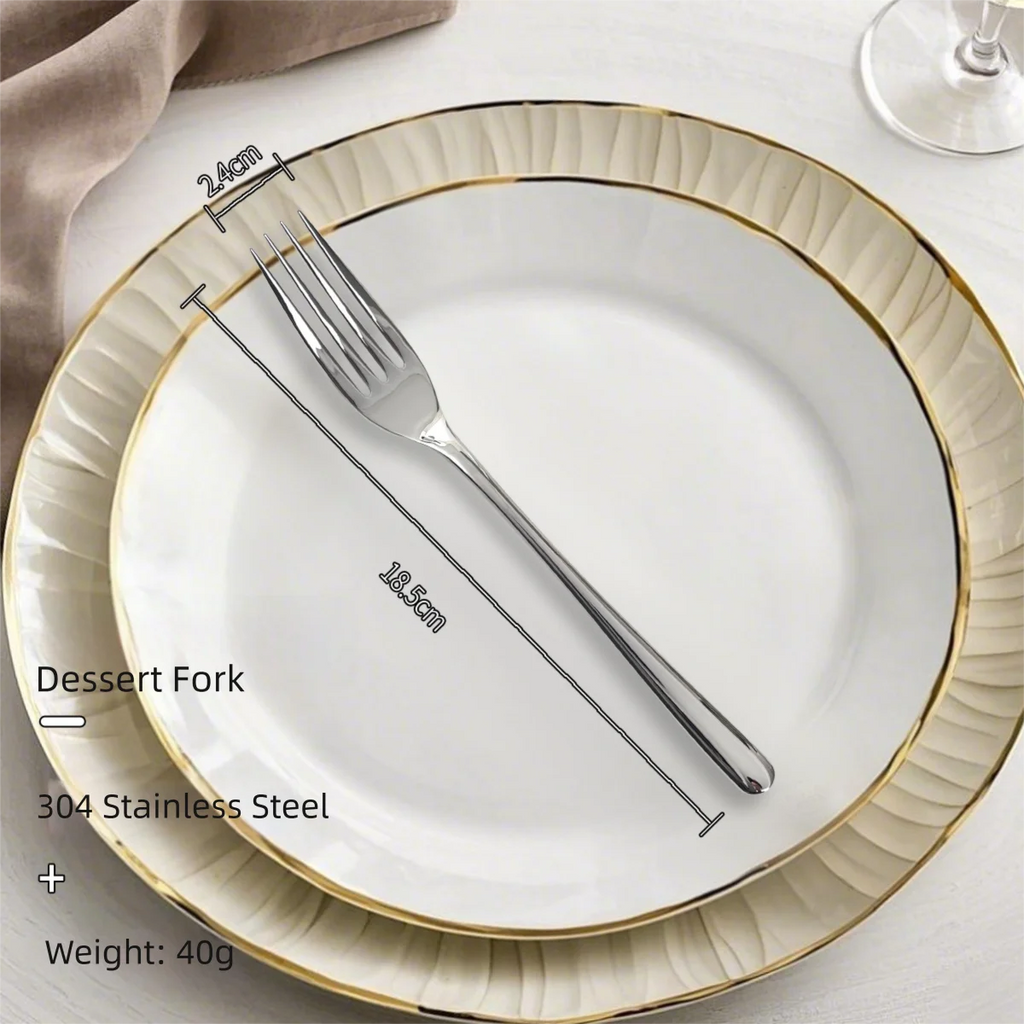 304 Stainless Steel Flatware Set | 300 MOQ | Super Mirror Polish | Custom