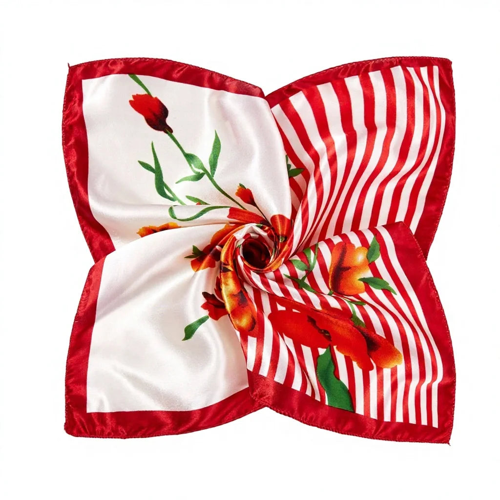 Personalized Silk Satin Scarves | 2-Piece MOQ & 3-7 Day Lead Time | 46 Colors | OEM Manufacture