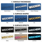 Custom 3D Silicone Heat Transfer Labels | MOQ 500 Pcs
