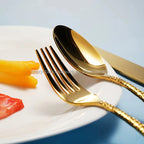 Stainless Steel Flatware Sets | 5-Piece PVD Gold | Wholesale