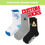 Custom Bamboo Cotton Socks with Logo | No MOQ | 7-Day Lead