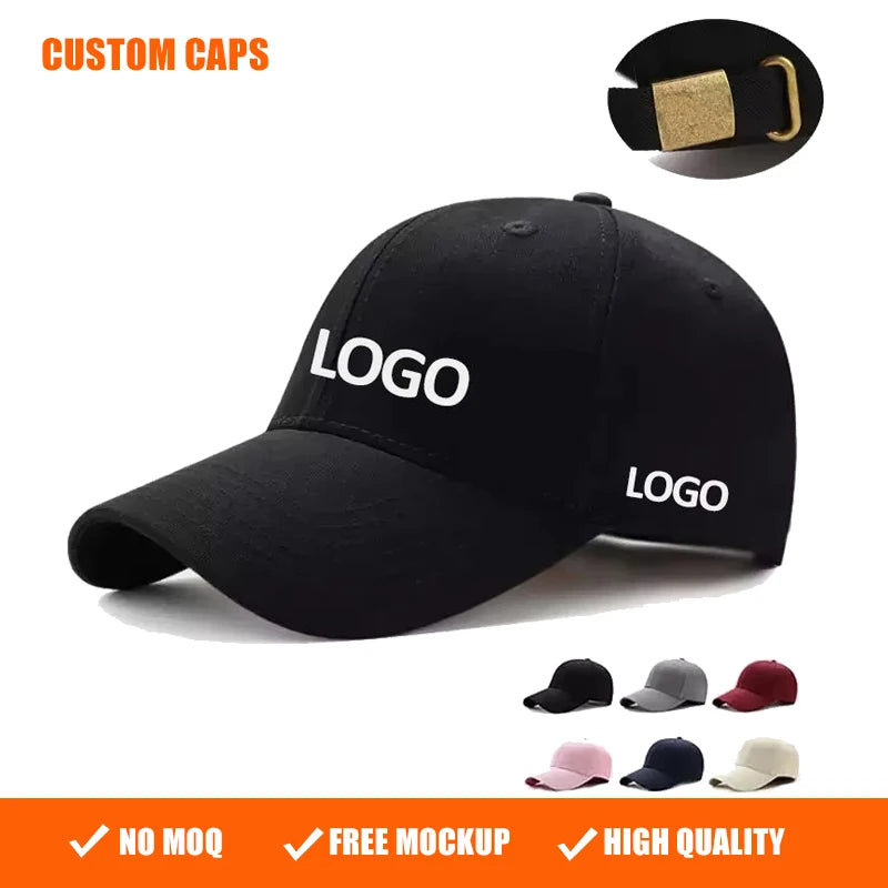 Custom 3D Embroidery Dad Cap 100% Cotton | MOQ 10 Pcs